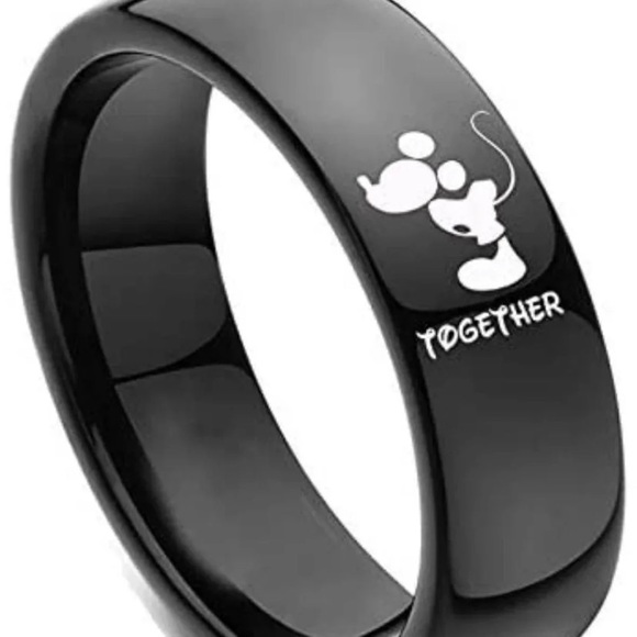 Iconic Mickey Minnie Kiss Ring Set - Picture 5 of 5